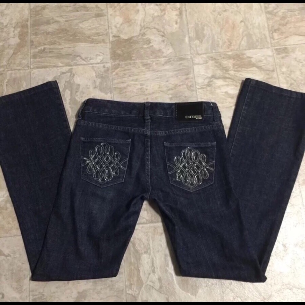❌❤️ SOLD❤️❌Women's Dark Wash EXPRESS Jeans Sz. 0 NEAT!🛍💕😊